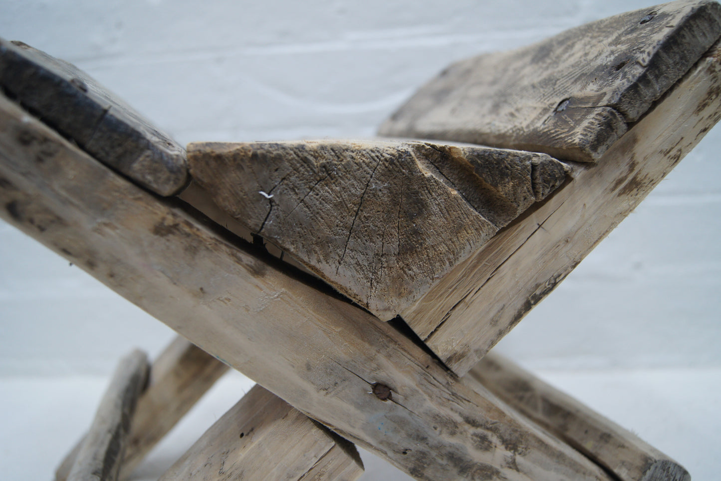 Rustic Wooden Working Stool