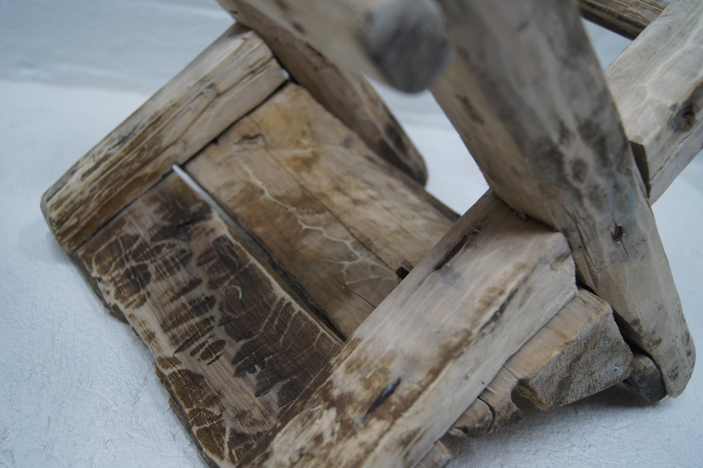 Rustic Wooden Working Stool