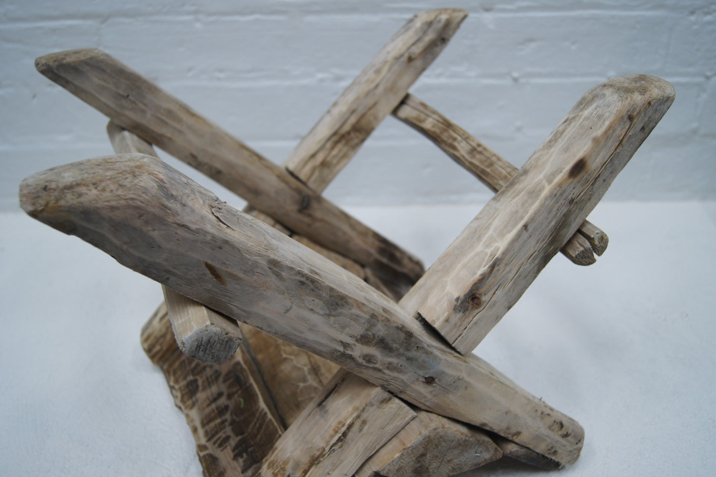 Rustic Wooden Working Stool