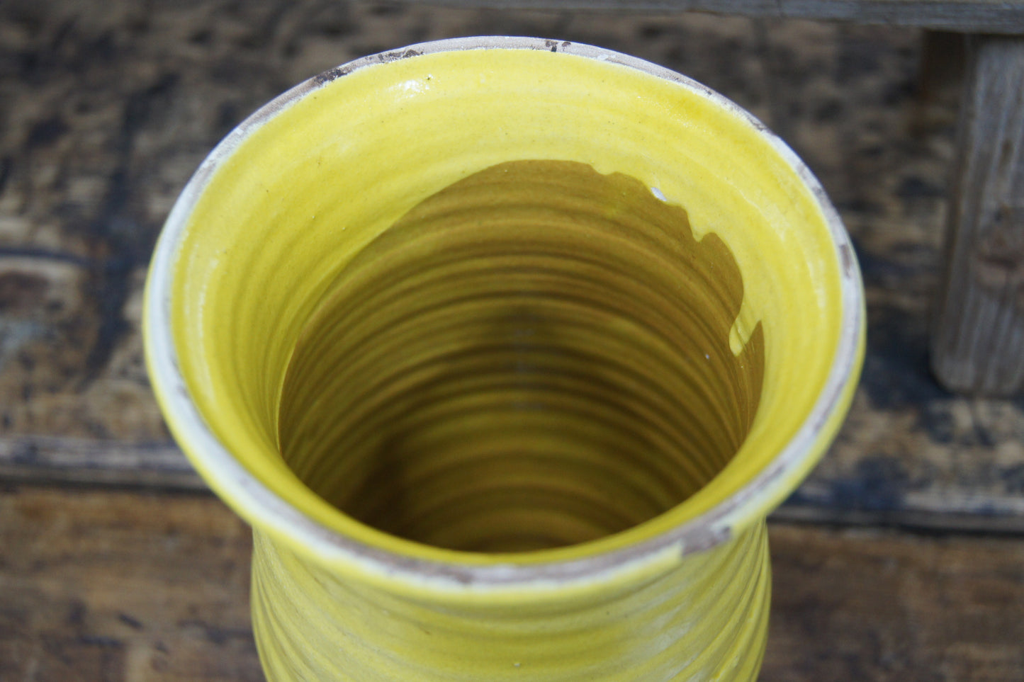 Hungarian Yellow Teracotta Vase