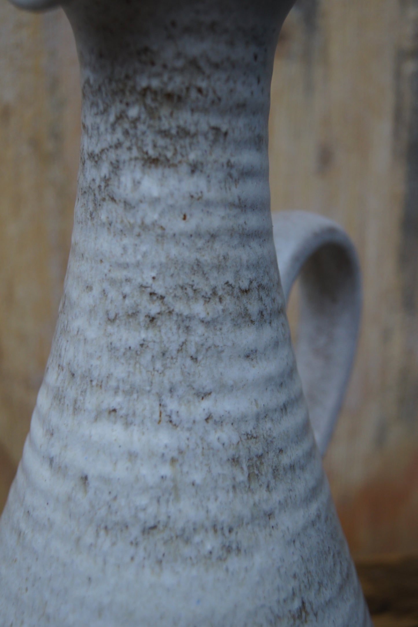 West German White Handled Jug/Vase