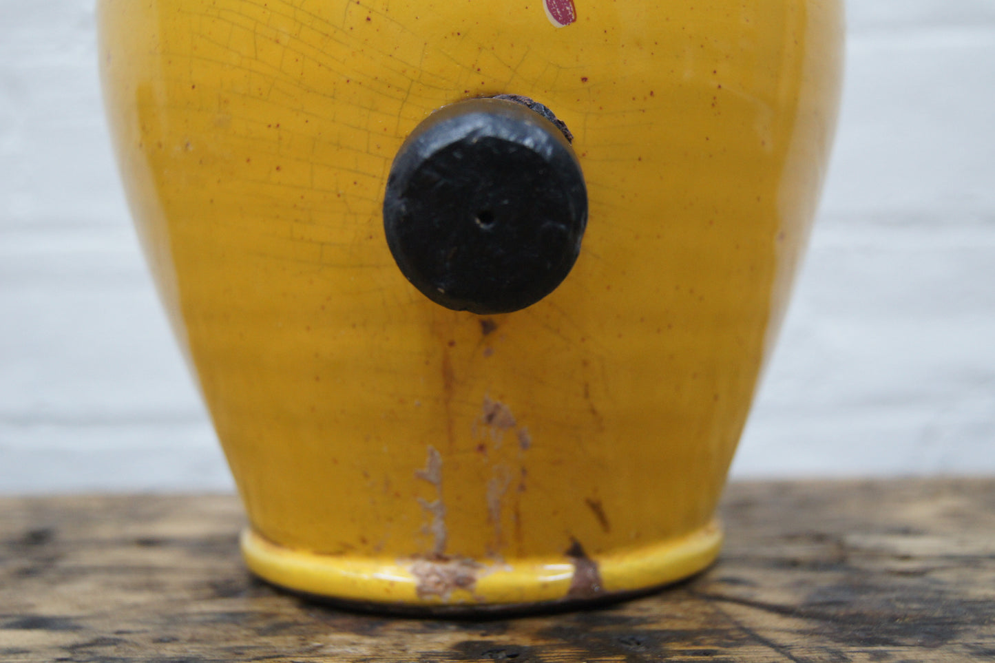Vintage Yellow Vinegar Fermenting Vessel
