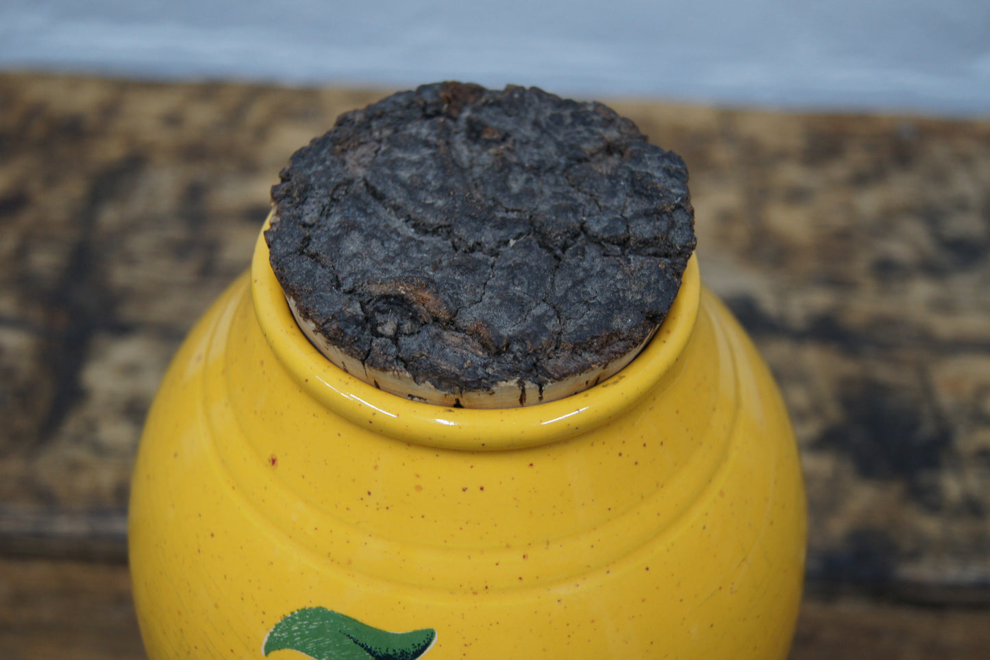 Vintage Yellow Vinegar Fermenting Vessel