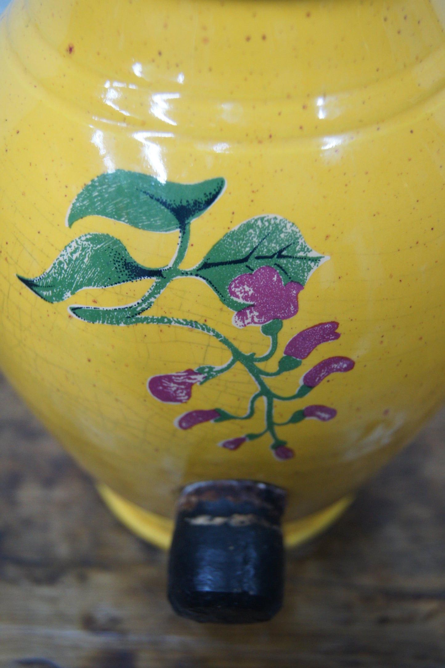 Vintage Yellow Vinegar Fermenting Vessel
