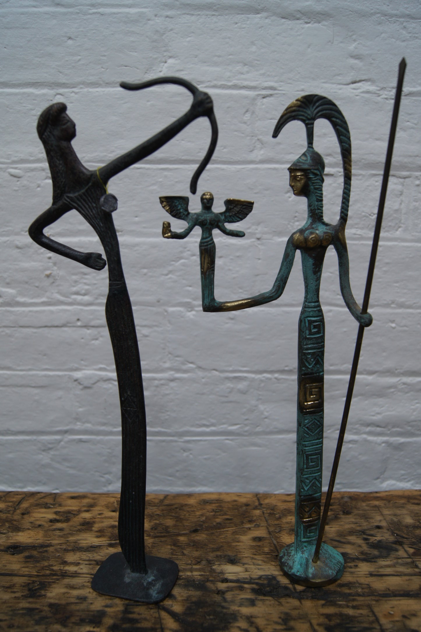 Bronze Statue Greek Goddess Athena