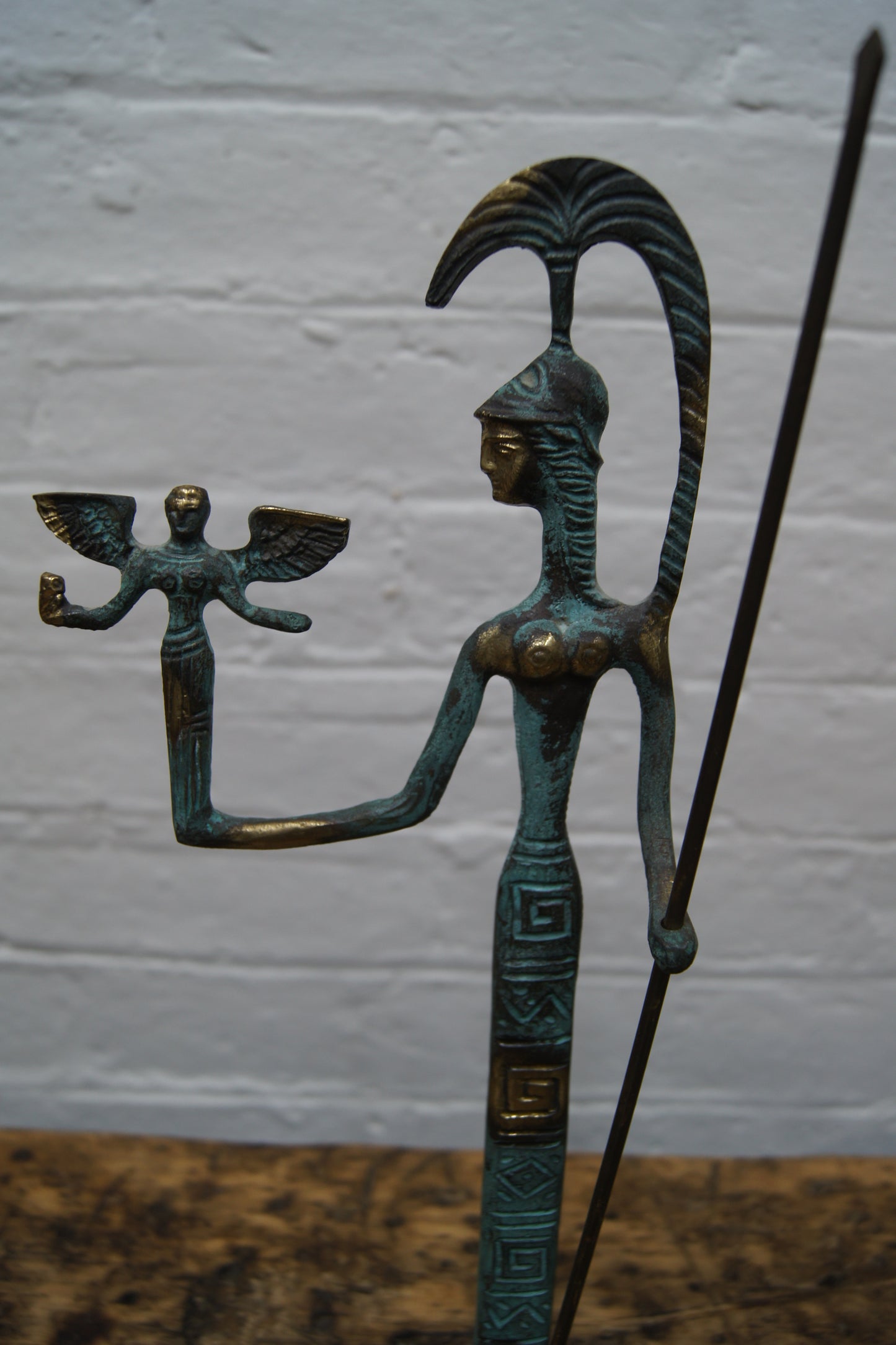Bronze Statue Greek Goddess Athena