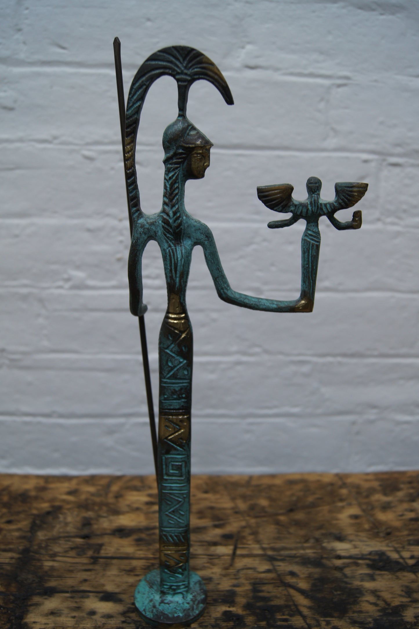 Bronze Statue Greek Goddess Athena