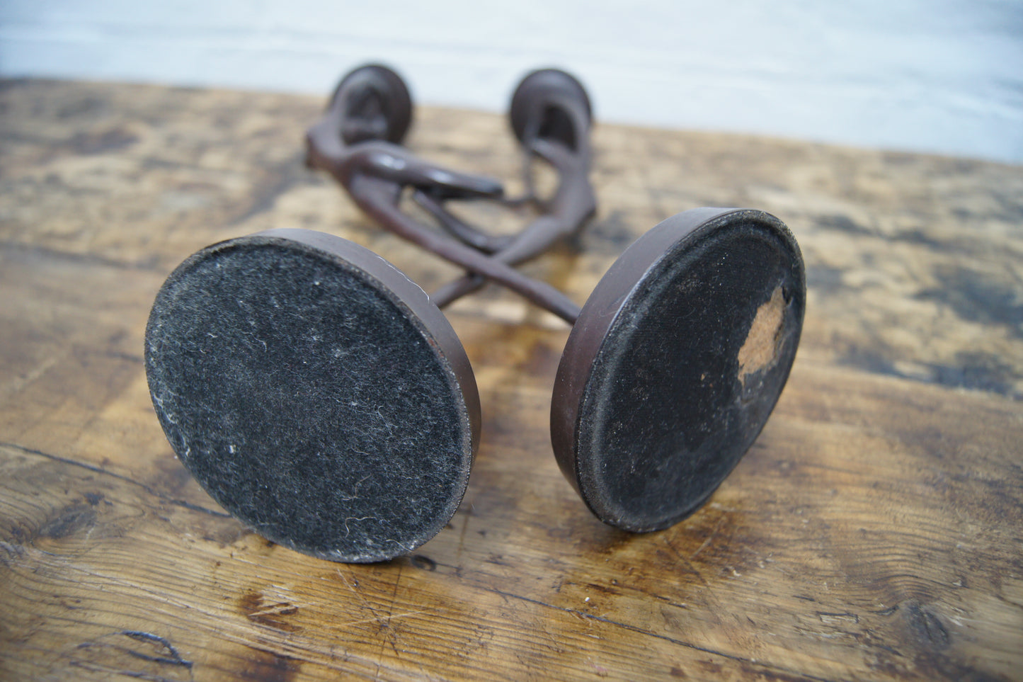 Pair of Metal Stylised Dancers Candlesticks