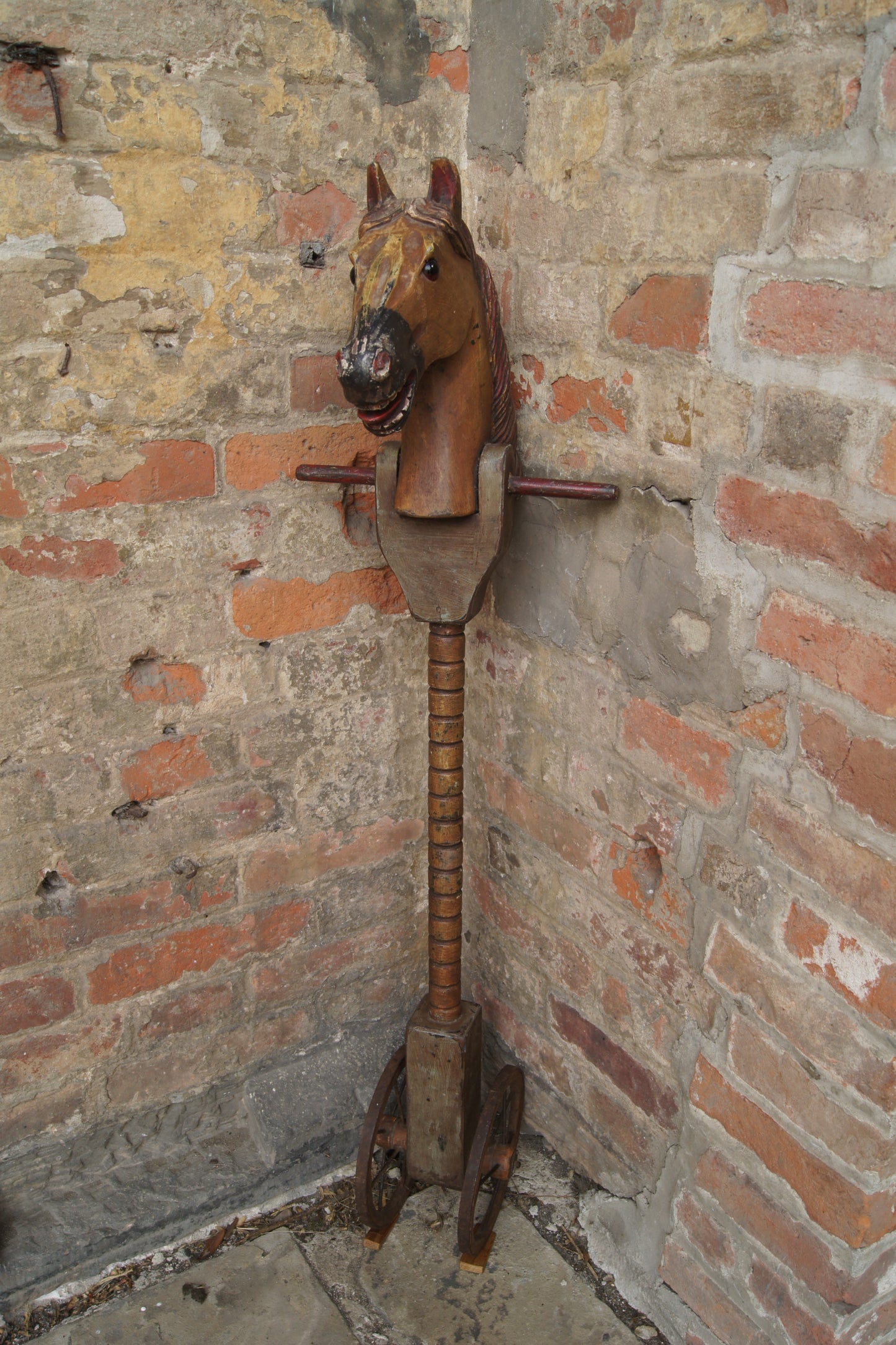 19th Century Antique French Wooden Hobby Horse