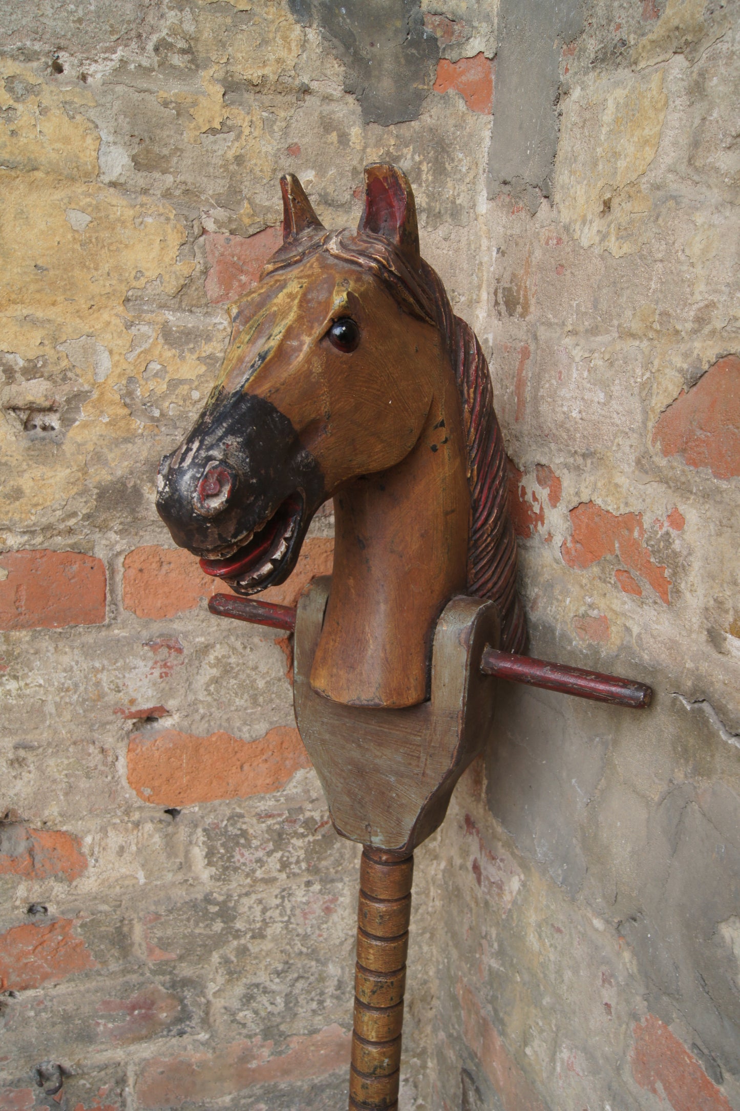 19th Century Antique French Wooden Hobby Horse