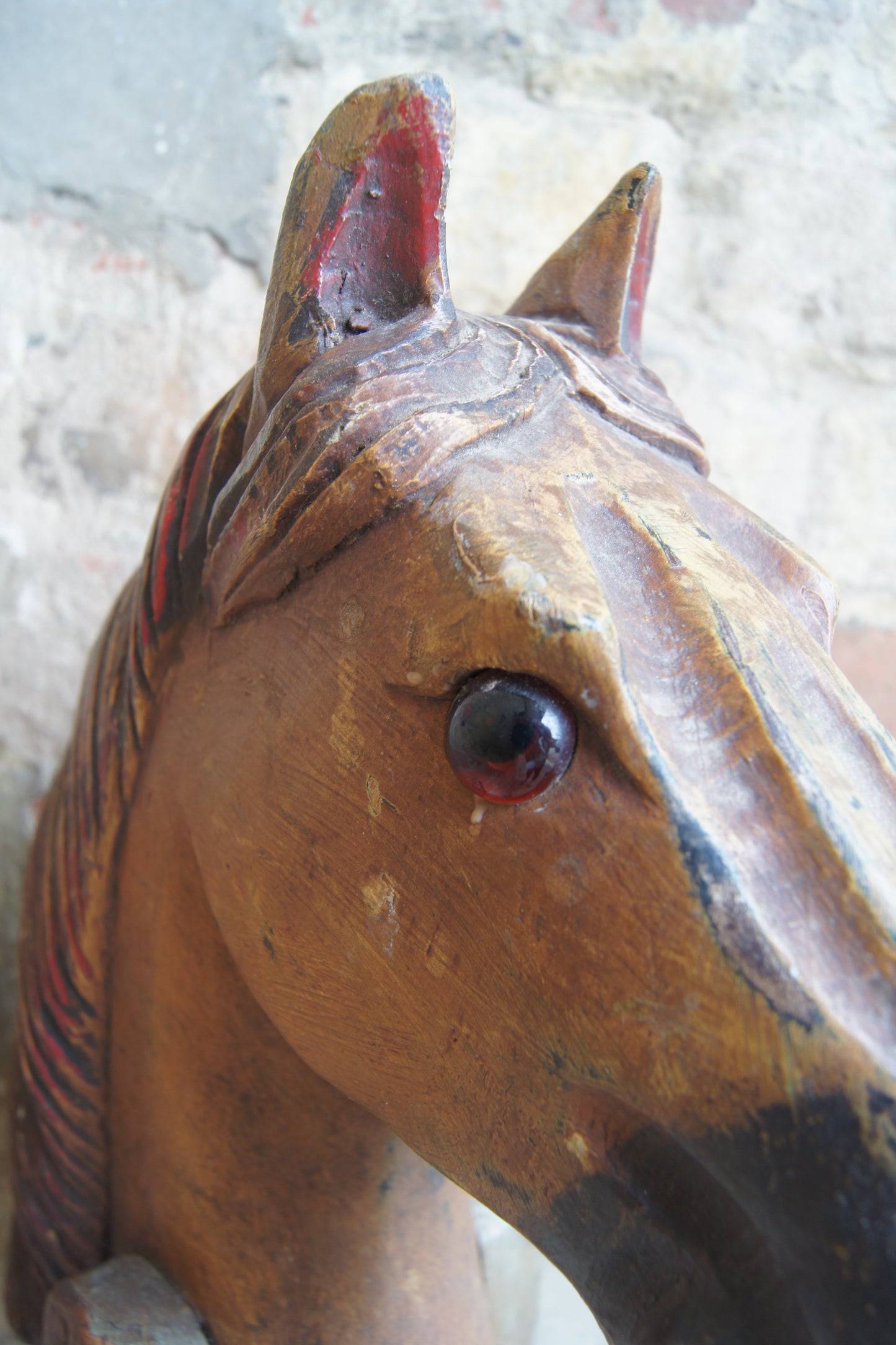 19th Century Antique French Wooden Hobby Horse