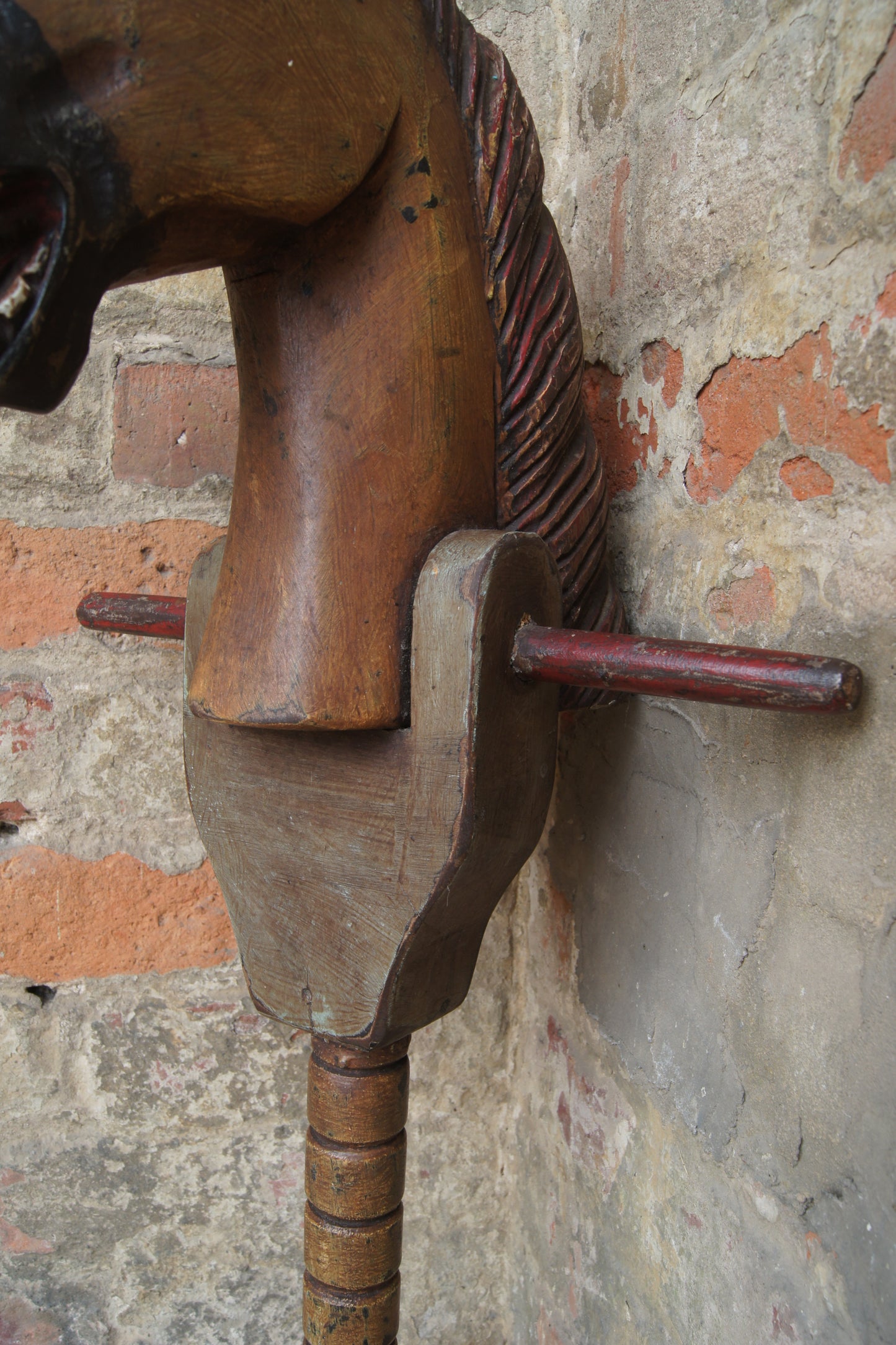 19th Century Antique French Wooden Hobby Horse