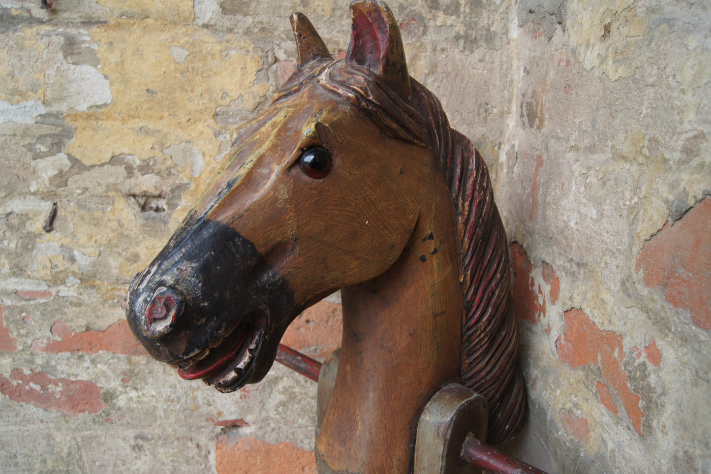 19th Century Antique French Wooden Hobby Horse